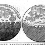 In The Starry Messenger, Galileo reported on his findings using the telescope. Here, he drew images of the moon that highlighted its topography, including craters.