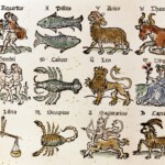 The signs of the zodiac in a 16th-century German woodcut.