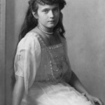 A portrait of Grand Duchess Anastasia before her death in 1918.