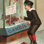 Candy canes were popular Christmas treats by the 1800s. Today's red and white, peppermint flavored candy cane took over the market by 1900.