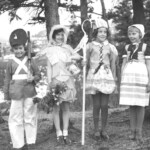 The tradition of dressing in costumes predates trick-or-treating, which wasn't common until the 1950s.
