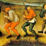 During dancing plagues, victims twisted and turned uncontrollably, claiming they could not stop. The artist Pieter Bruegel the Younger captured dancing mania in a 16th-century painting.