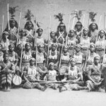 The Amazons of Dahomey––a group of elite women warriors–– visited Paris in 1891 for this photograph. Barely a decade later, their kingdom collapsed under a French attack and became a colony.