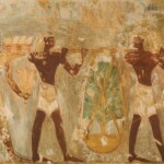 In the 15th century BCE, the Egyptians depicted a delegation from Punt that brought gifts to the pharaoh.