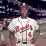 All-star baseball player Hank Aaron nearly ended up playing in
the same outfield as another all-star, Willie Mays. Associated
Press