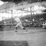 Babe Ruth claimed that he called his shot during the 1932 World Series. But he also
admitted that the story was a myth. Library of Congress