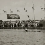 When a family of ducks swam across the river during the
Olympics, one athlete stopped rowing to let them pass. The
kindness did not hurt Bobby Pearce’s chances – he still won gold.
Wikimedia Commons